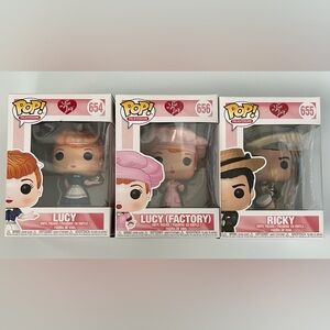 Funko Pop Television I Love Lucy - Lucy, Ricky, Factory Lucy Vinyl Figures Set